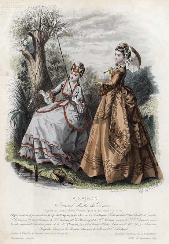 Fransk modetallrik, sent 1800-tal av French School