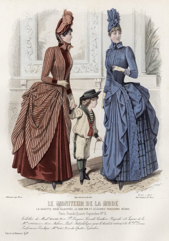 Fransk modetallrik, sent 1800-tal av French School