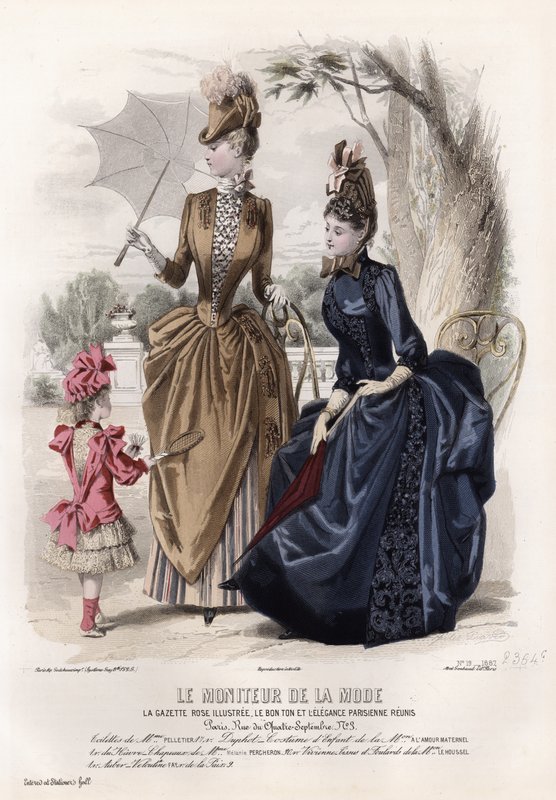 Fransk modetallrik, sent 1800-tal av French School
