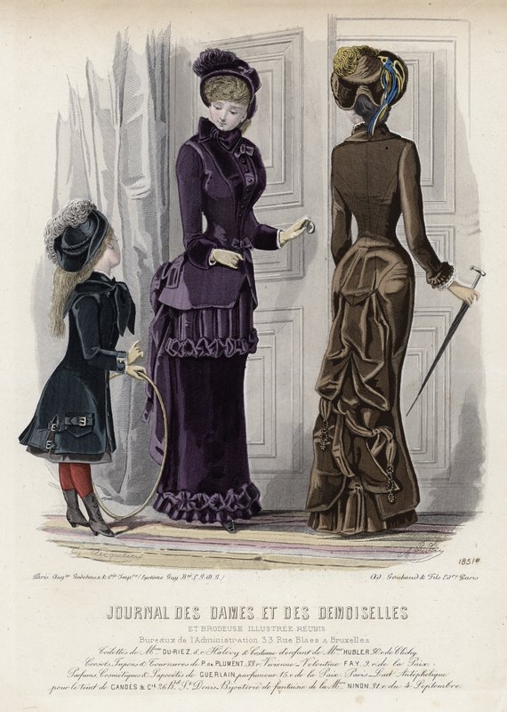 Fransk modetallrik, sent 1800-tal av French School