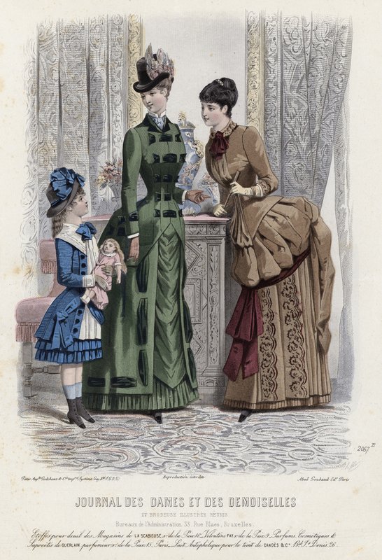 Fransk modetallrik, sent 1800-tal av French School