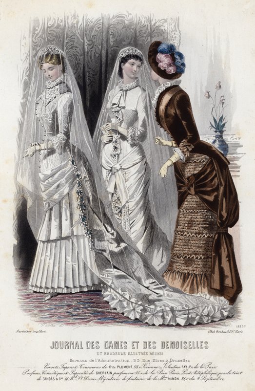 Fransk modetallrik, sent 1800-tal av French School