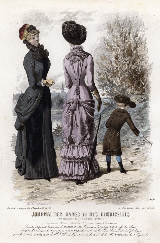 Fransk modetallrik, sent 1800-tal av French School