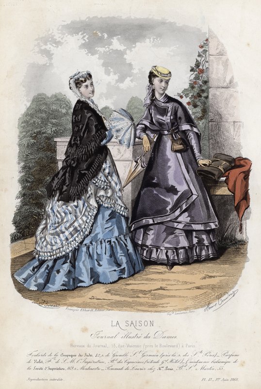 Fransk modetallrik, sent 1800-tal av French School