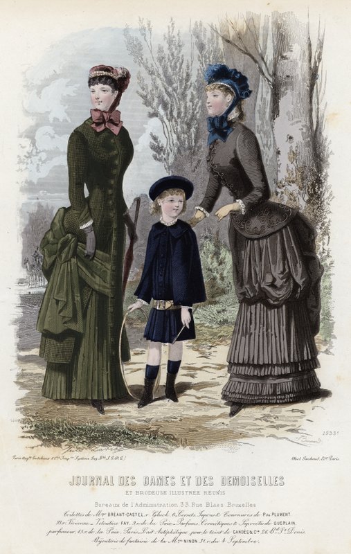 Fransk modetallrik, sent 1800-tal av French School