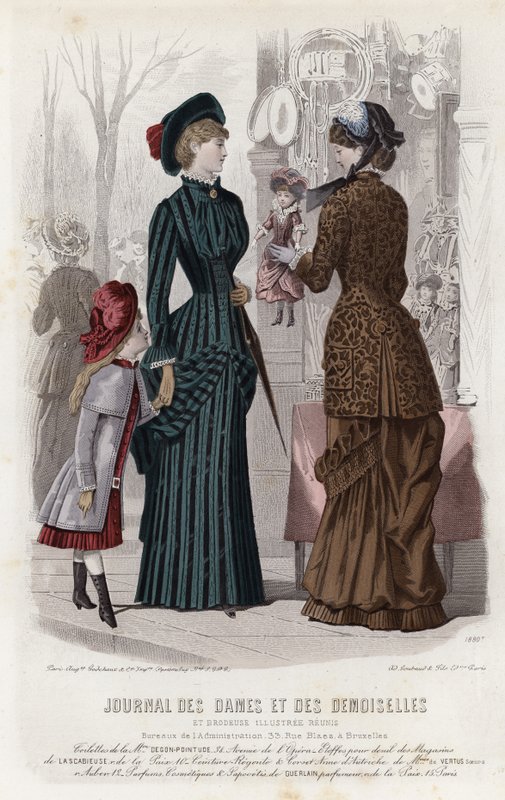 Fransk modetallrik, sent 1800-tal av French School