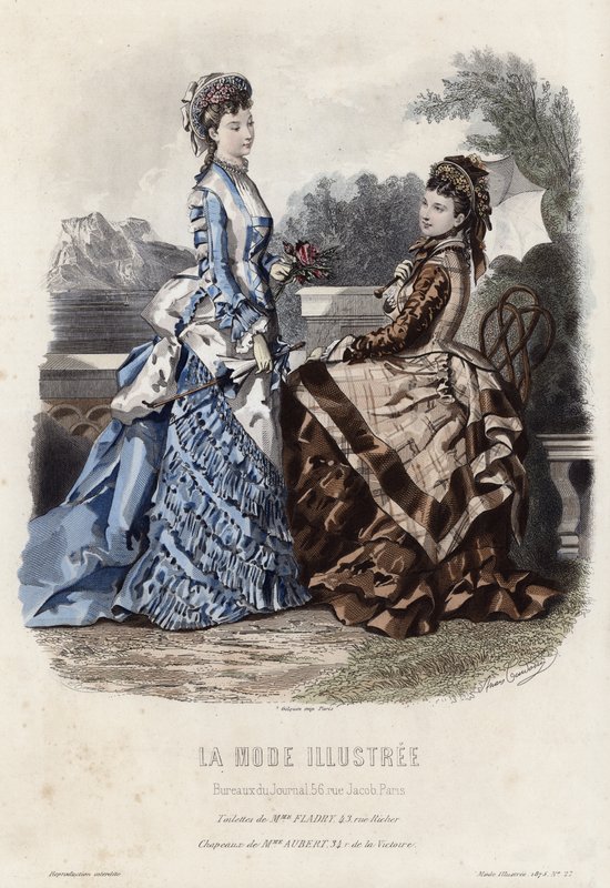 Fransk modetallrik, sent 1800-tal av French School