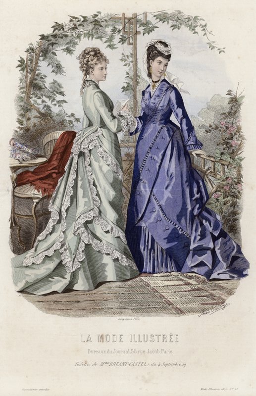 Fransk modetallrik, sent 1800-tal av French School