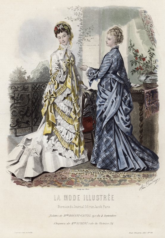 Fransk modetallrik, sent 1800-tal av French School