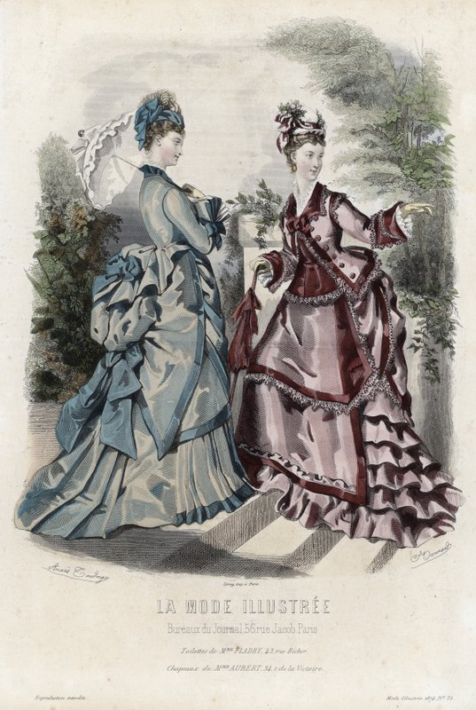 Fransk modetallrik, sent 1800-tal av French School