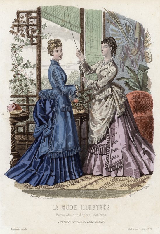 Fransk modetallrik, sent 1800-tal av French School