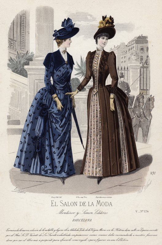 Fransk modetallrik, sent 1800-tal av French School