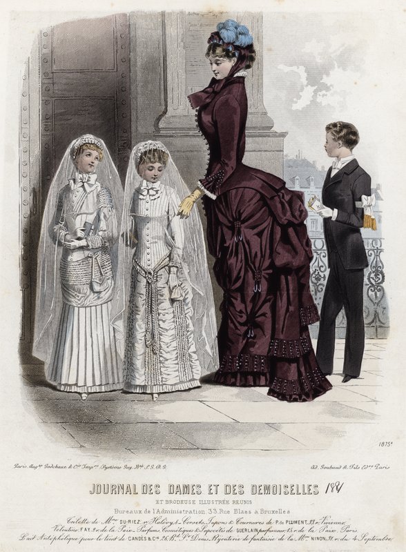 Fransk modetallrik, sent 1800-tal av French School
