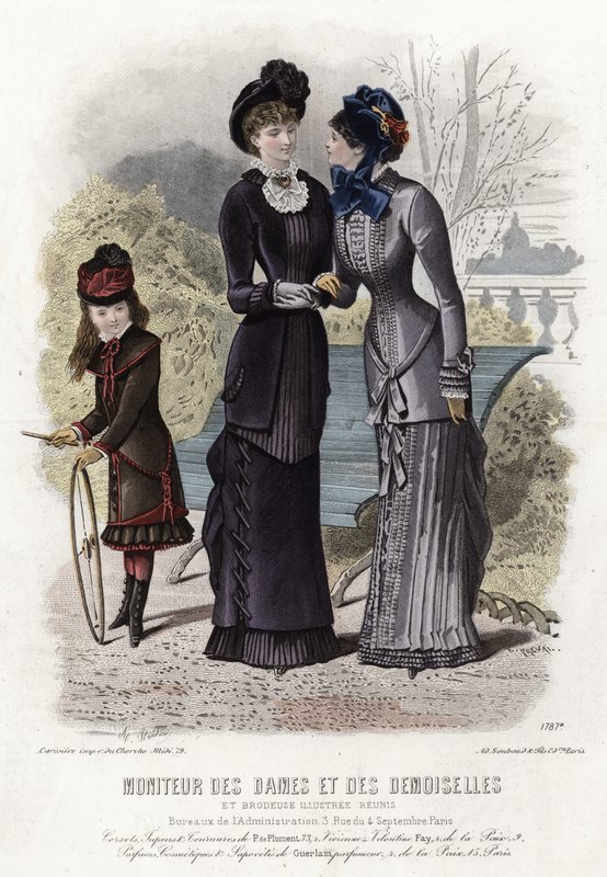 Fransk modetallrik, sent 1800-tal av French School