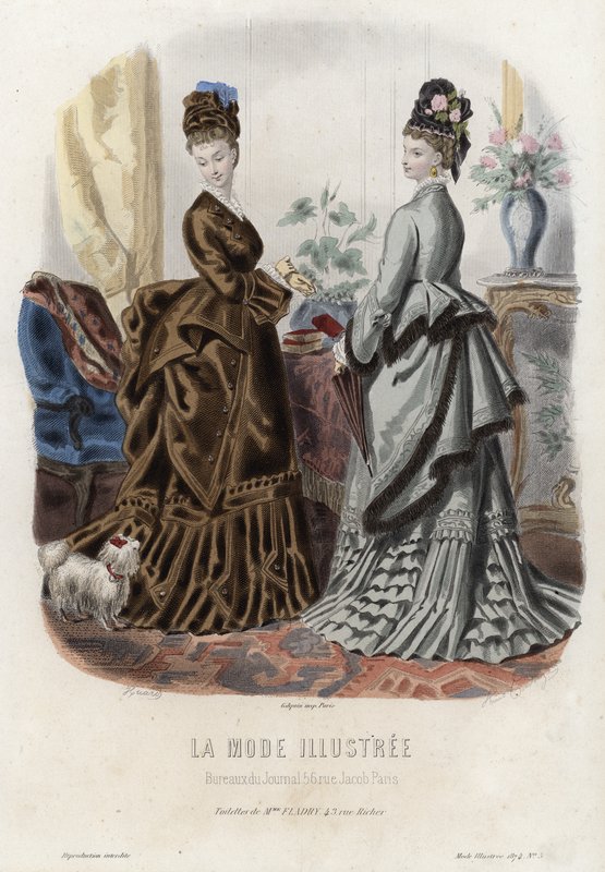 Fransk modetallrik, sent 1800-tal av French School