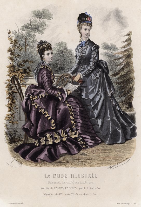 Fransk modetallrik, sent 1800-tal av French School