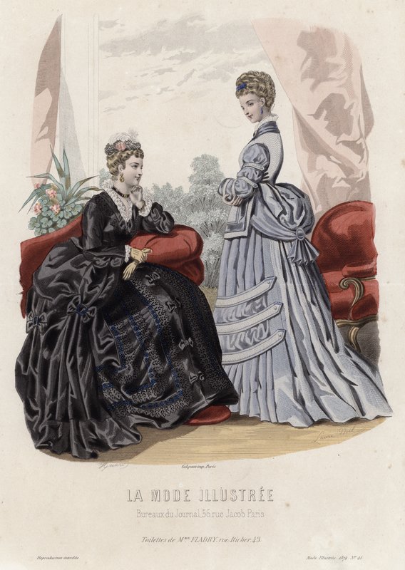 Fransk modetallrik, sent 1800-tal av French School