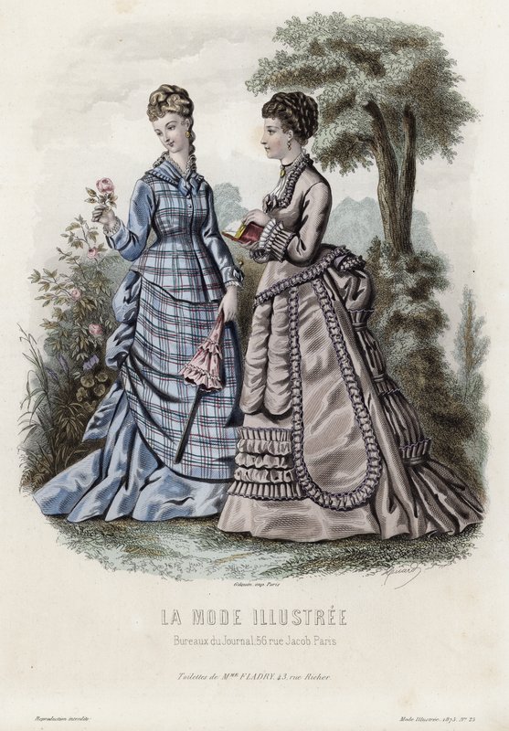 Fransk modetallrik, sent 1800-tal av French School