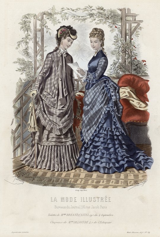 Fransk modetallrik, sent 1800-tal av French School