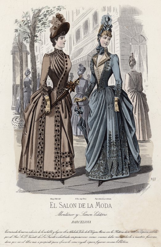 Fransk modetallrik, sent 1800-tal av French School