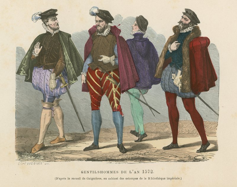 Franska herrar, 1572 av French School