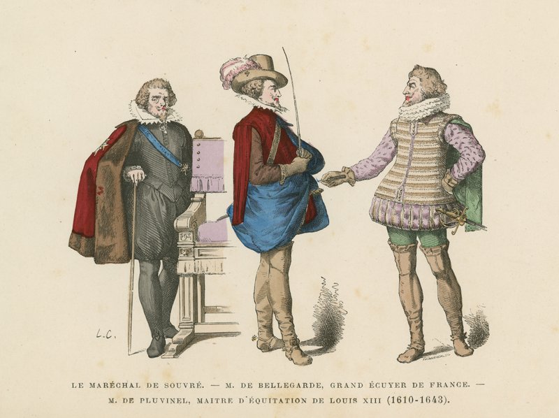 Franska herrkostymer, 1600-talet av French School