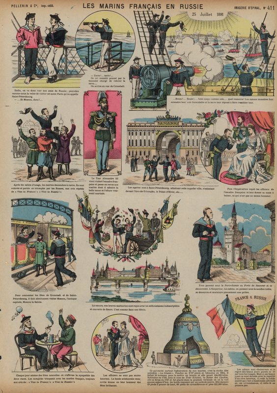 Franska sjömän besöker Ryssland, 25 juli 1891 av French School