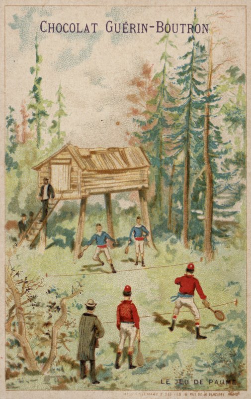 Spel tennis (chromolitho) av French School