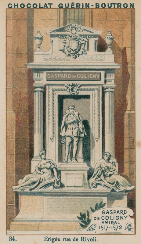Gaspard de Coligny, amiral, 1517-1572, uppförd rue de Rivoli av French School