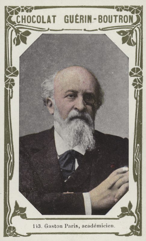 Gaston Paris, academicien (färgad bild) av French School