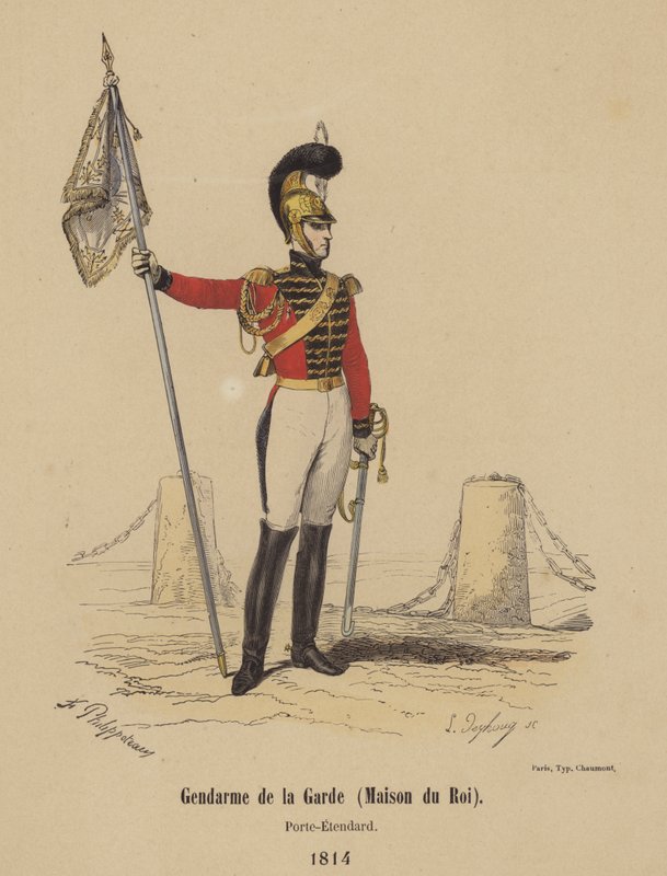 Gardets Gendarme (Kungens hus), fanbärare av French School