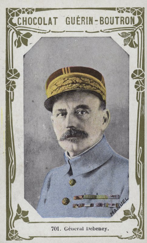 General Debeney (färgad bild) av French School