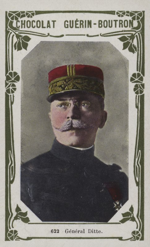 General Ditte (färgad bild) av French School