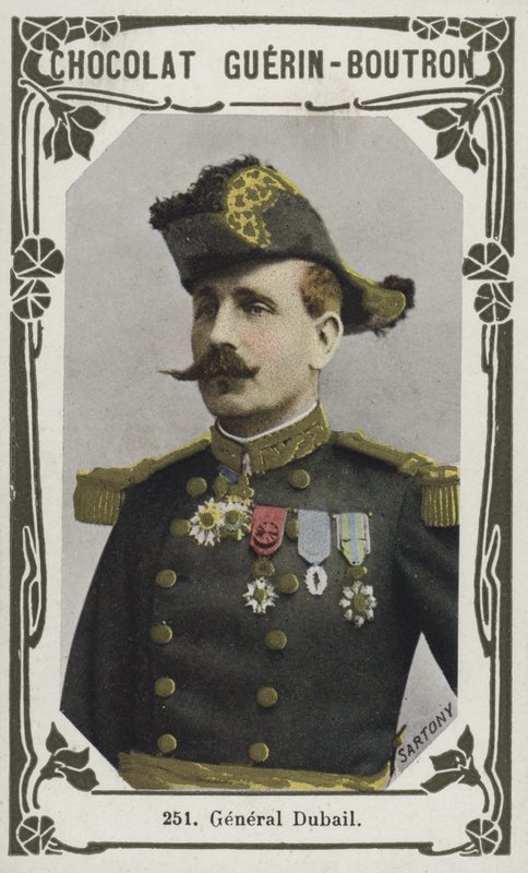 General Dubail (färgad bild) av French School