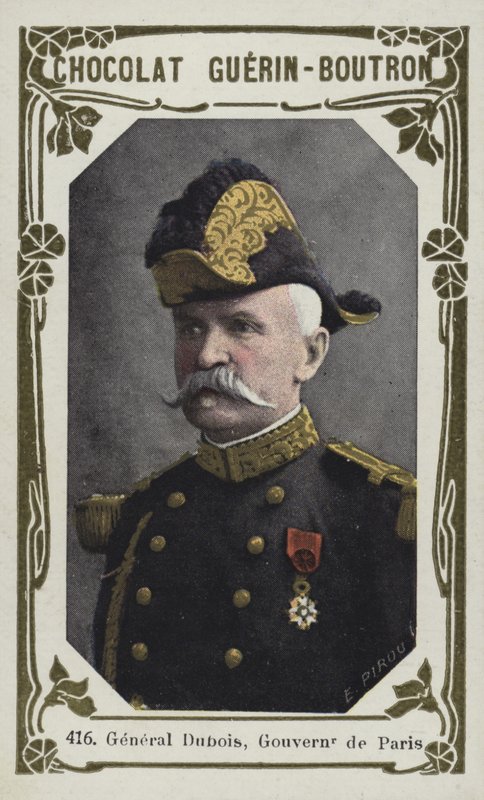 General Dubois, guvernör i Paris (färgat foto) av French School