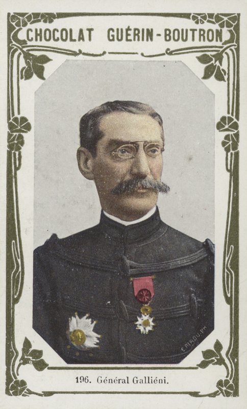 General Gallieni (färgat foto) av French School