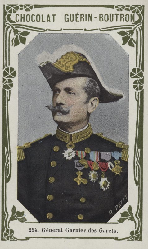 General Garnier des Garets (färgad bild) av French School
