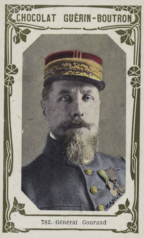 General Gouraud (färgad bild) av French School