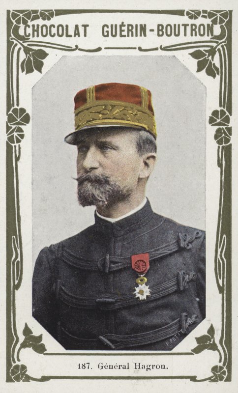 General Hagron (färgad bild) av French School