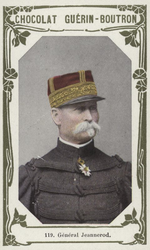 General Jeannerod (färgad bild) av French School