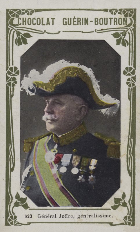 General Joffre, mest allmän (färgad bild) av French School