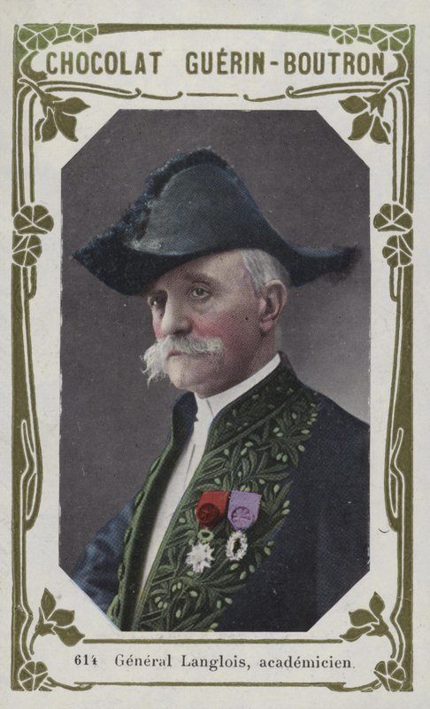 General Langlois, academicien (färgat foto) av French School