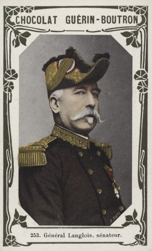 General Langlois, senator (färgat foto) av French School