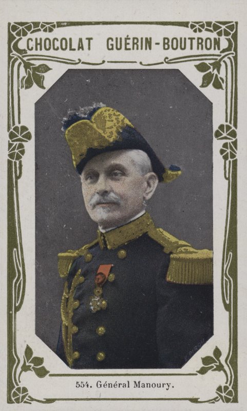General Manoury (färgad bild) av French School