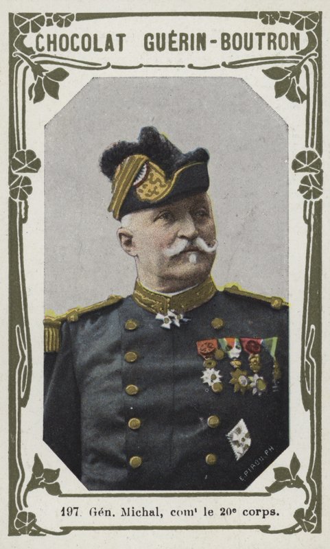 General Michal, som leder den 20:e kåren (färgat foto) av French School