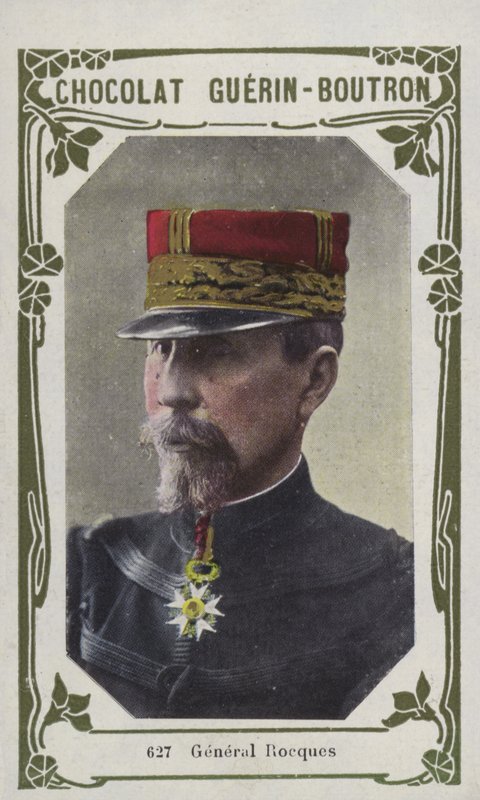 General Rocques (färgad bild) av French School