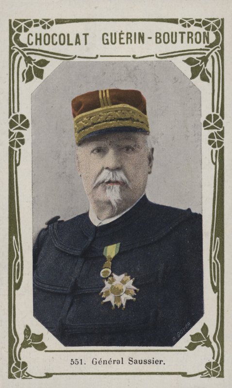 General Saussier (färgad bild) av French School