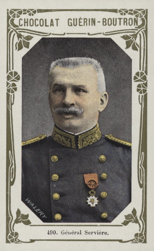General Serviere (färgad bild) av French School