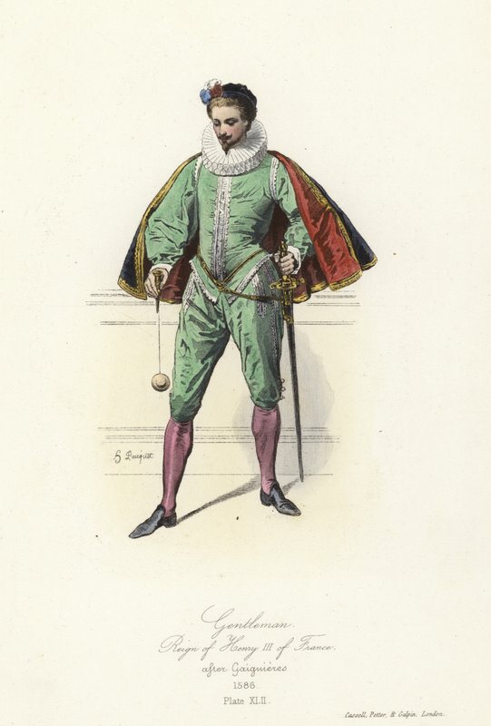 Gentleman under Henrik III av Frankrikes regeringstid av French School