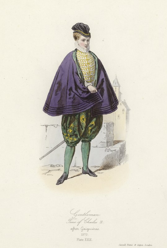 Gentleman från Karl IX av Frankrikes tid av French School